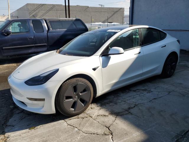 TESLA MODEL 3 2021 white  electric 5YJ3E1EA8MF868065 photo #1