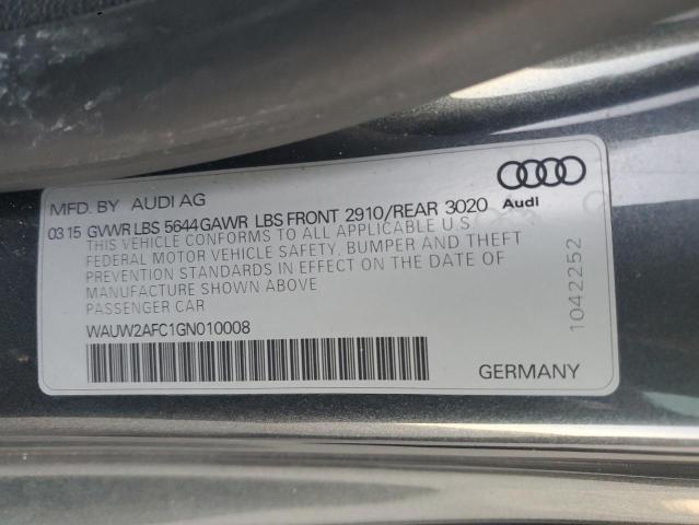 2016 AUDI S7 PRESTIG WAUW2AFC1GN010008