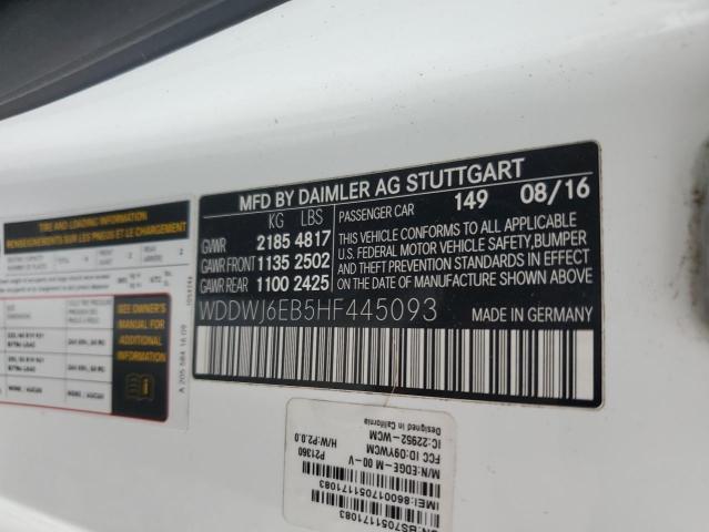 2017 MERCEDES-BENZ C 43 4MATI WDDWJ6EB5HF445093