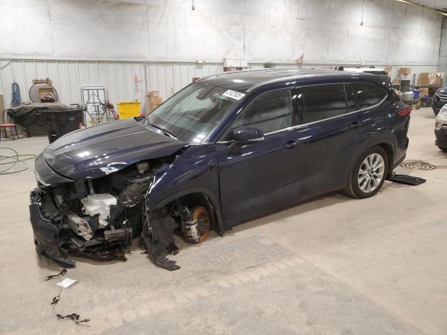 TOYOTA HIGHLANDER 2021 blue  gas 5TDDZRBHXMS538772 photo #1