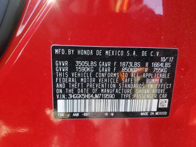 2018 HONDA FIT SPORT 3HGGK5H64JM719590