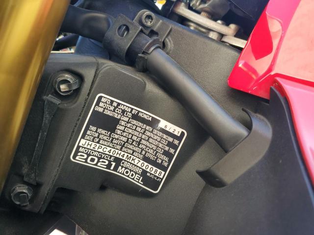 2021 HONDA CBR600 RR JH2PC40H4MK700088