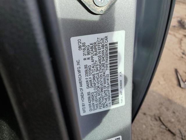 2020 HONDA ACCORD LX 1HGCV1F10LA114133
