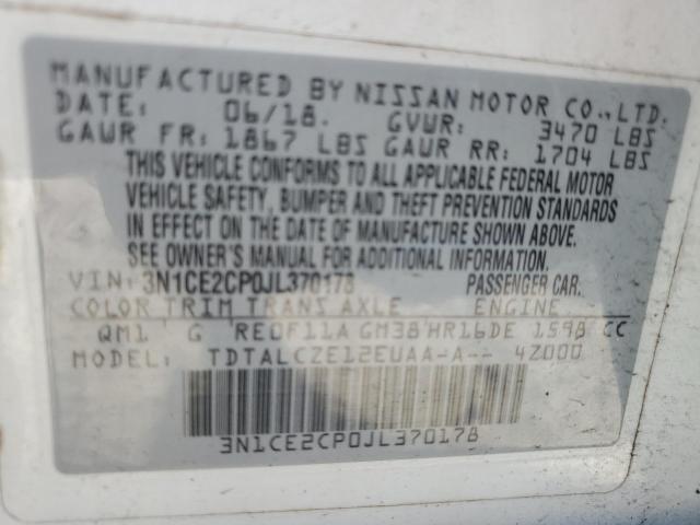 2018 NISSAN VERSA NOTE 3N1CE2CP0JL370178