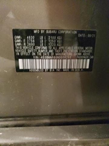 2022 SUBARU LEGACY PRE - 4S3BWAF60N3008260