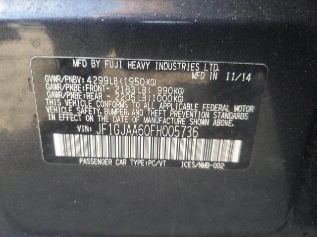 2015 SUBARU IMPREZA - JF1GJAA60FH005736