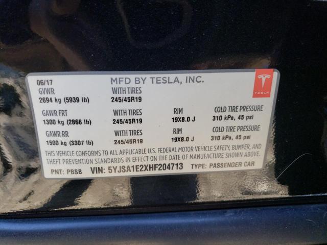 2017 TESLA MODEL S - 5YJSA1E2XHF204713