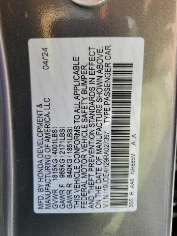 2024 ACURA INTEGRA - 19UDE4H29RA027397