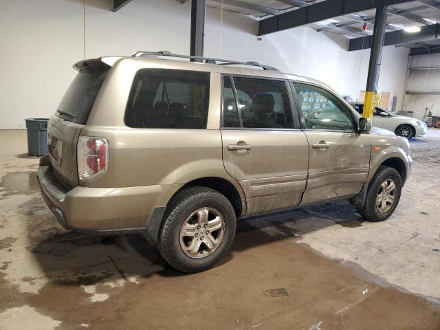 HONDA PILOT VP 2008 tan  gas 5FNYF18248B050426 photo #4