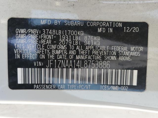 2020 TOYOTA 86 JF1ZNAA14L8753886