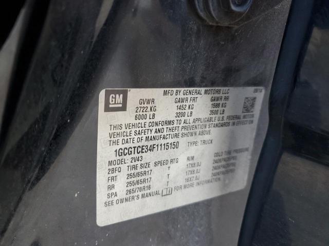 2015 CHEVROLET COLORADO Z - 1GCGTCE34F1115150