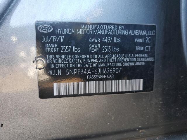 2018 HYUNDAI SONATA SPO - 5NPE34AF6JH626907