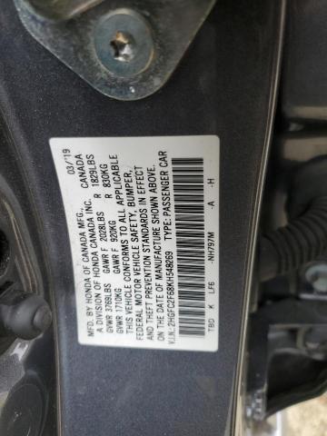 2019 HONDA CIVIC LX - 2HGFC2F68KH548269