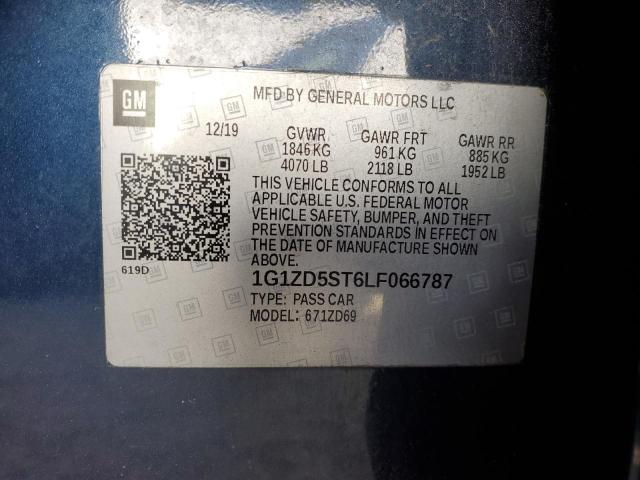 2020 CHEVROLET MALIBU LT - 1G1ZD5ST6LF066787