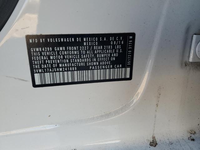 2017 VOLKSWAGEN JETTA SEL - 3VWL17AJ5HM241889