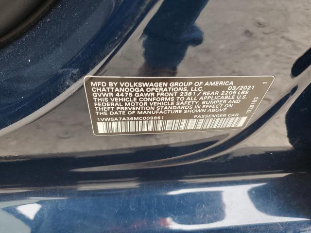2021 VOLKSWAGEN PASSAT SE - 1VWSA7A36MC009861