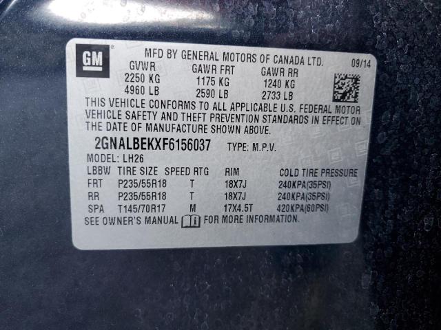 2015 CHEVROLET EQUINOX LT - 2GNALBEKXF6156037