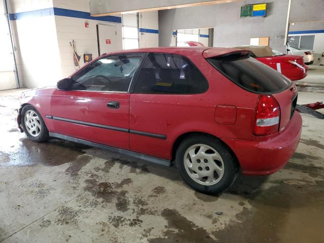 HONDA CIVIC DX 1998 red  gas 2HGEJ6441WH115523 photo #3