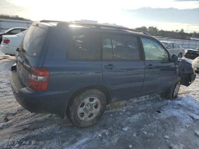 TOYOTA HIGHLANDER 2007 blue 4dr spor gas JTEGD21AX70156302 photo #4