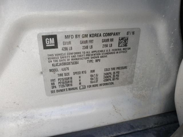 2016 BUICK ENCORE - KL4CJASB6GB750364