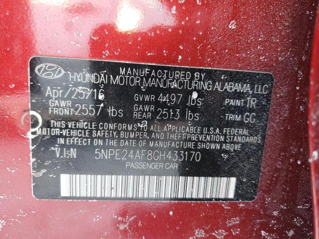 2016 HYUNDAI SONATA SE - 5NPE24AF8GH433170