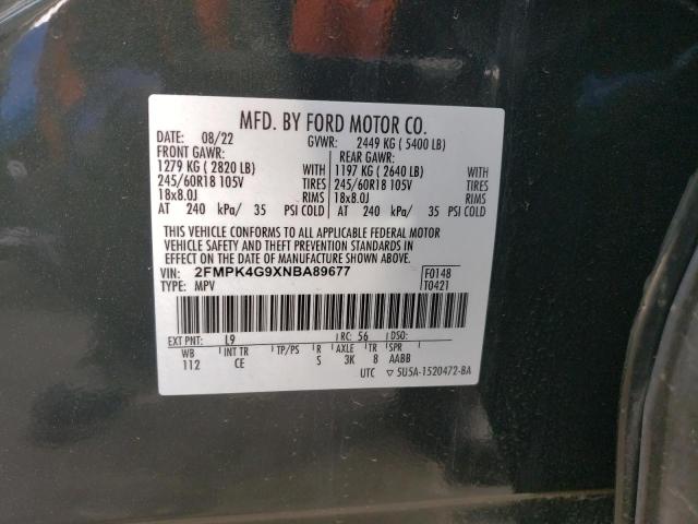 2022 FORD EDGE SE - 2FMPK4G9XNBA89677