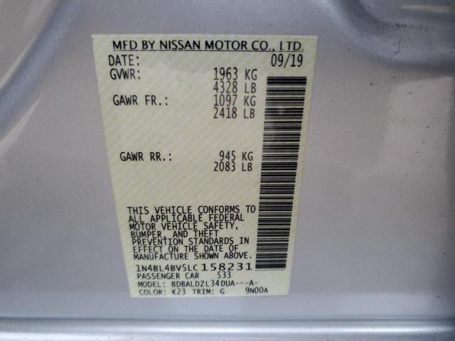 2020 NISSAN ALTIMA S - 1N4BL4BV5LC158231