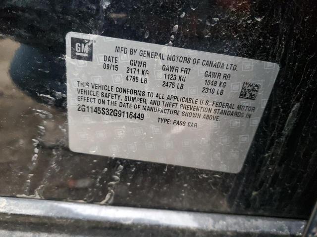 2016 CHEVROLET IMPALA LTZ - 2G1145S32G9116449