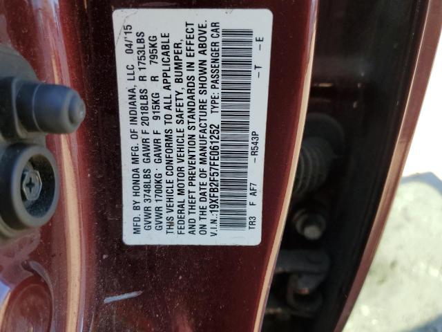 2015 HONDA CIVIC LX 19XFB2F57FE061252