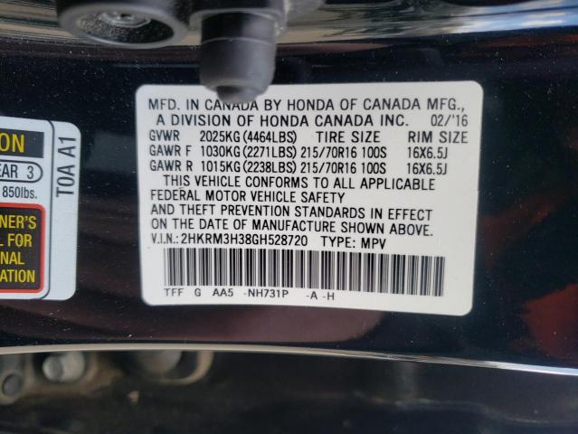 2016 HONDA CR-V LX - 2HKRM3H38GH528720