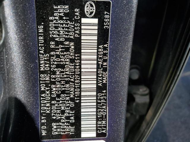 2015 TOYOTA AVALON HYB 4T1BD1EB2FU044611