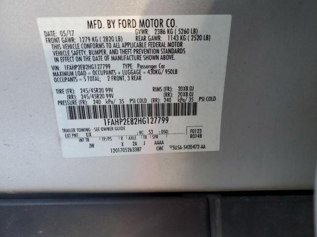 2017 FORD TAURUS SEL 1FAHP2E82HG127799