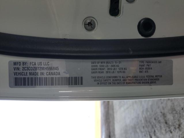 2021 DODGE CHALLENGER - 2C3CDZBT2MH596845