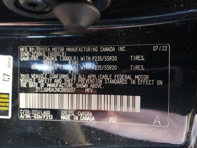 2022 LEXUS RX 450H 2T2JGMDA2NC089007