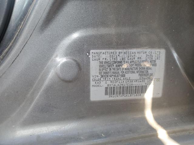 2019 NISSAN VERSA S - 3N1CN7AP1KL871808