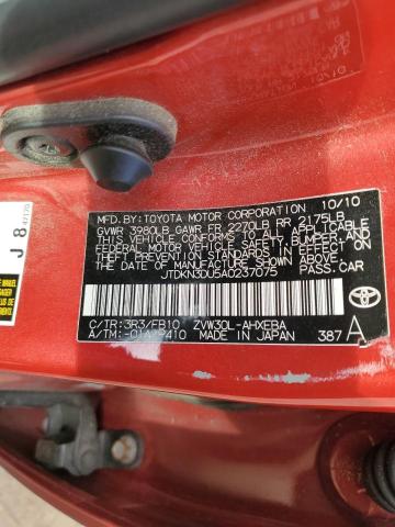 2010 TOYOTA PRIUS - JTDKN3DU5A0237075