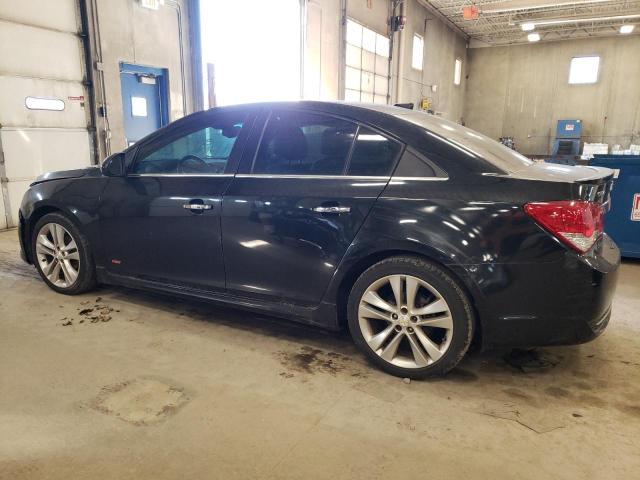 CHEVROLET CRUZE LTZ 2014 black  Gasoline 1G1PG5SB1E7468087 photo #3