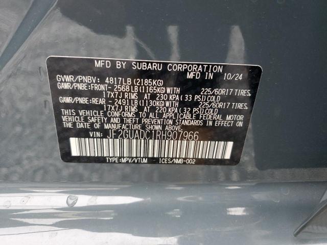 2024 SUBARU CROSSTREK - JF2GUADC1RH907966