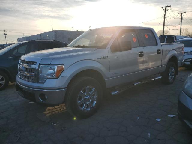 FORD F150 SUPER 2013 silver crew pic gas 1FTFW1ET8DFB40396 photo #1