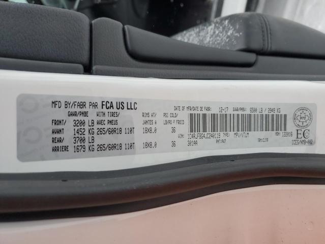 2018 JEEP GRAND CHER - 1C4RJFBG4JC240119