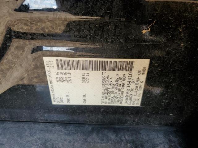 2019 NISSAN MAXIMA S - 1N4AA6AV9KC364410