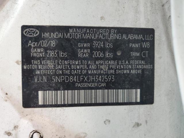 2018 HYUNDAI ELANTRA SE - 5NPD84LFXJH342593