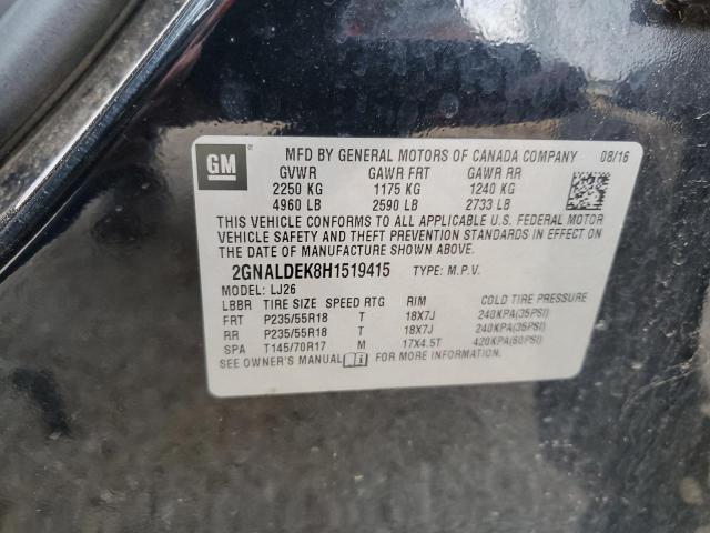 2017 CHEVROLET EQUINOX PR - 2GNALDEK8H1519415