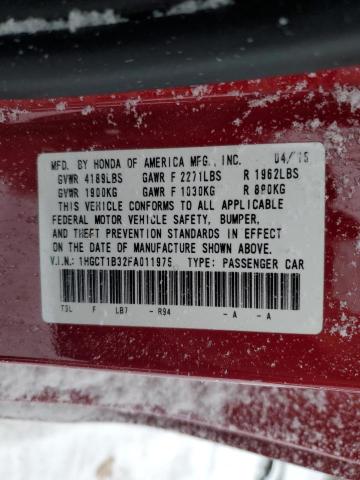 2015 HONDA ACCORD LX- 1HGCT1B32FA011975
