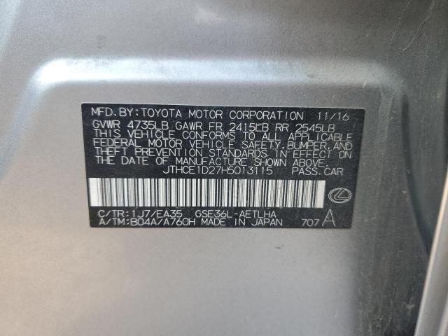 2017 LEXUS IS 350 JTHCE1D27H5013115