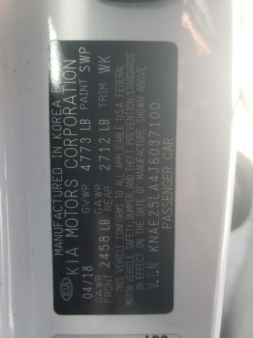 2018 KIA STINGER PR - KNAE25LA4J6037100