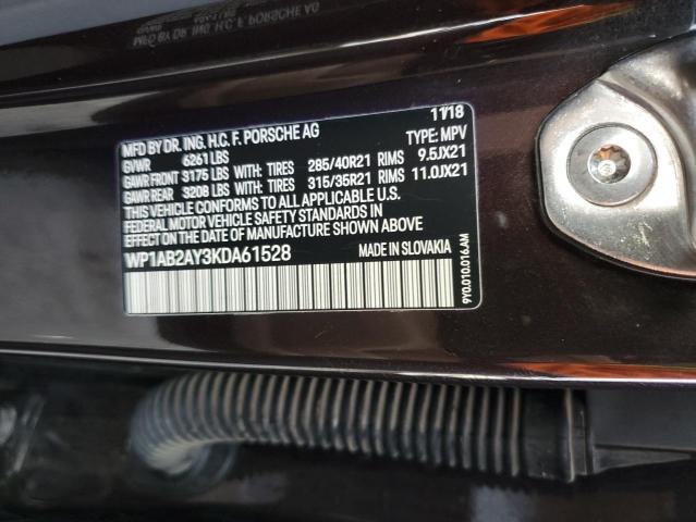 2019 PORSCHE CAYENNE S WP1AB2AY3KDA61528