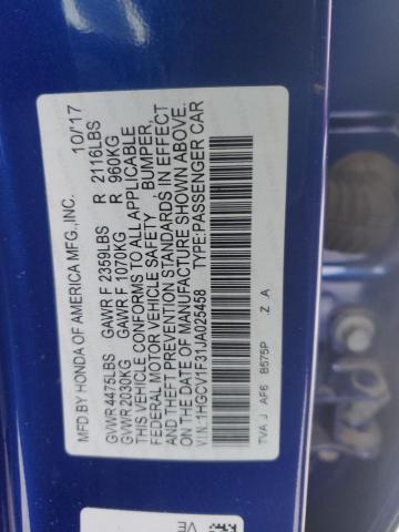 2018 HONDA ACCORD SPO - 1HGCV1F31JA025458