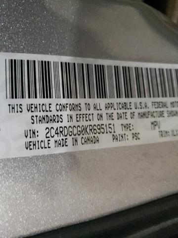 2019 DODGE GRAND CARA - 2C4RDGCG0KR695151