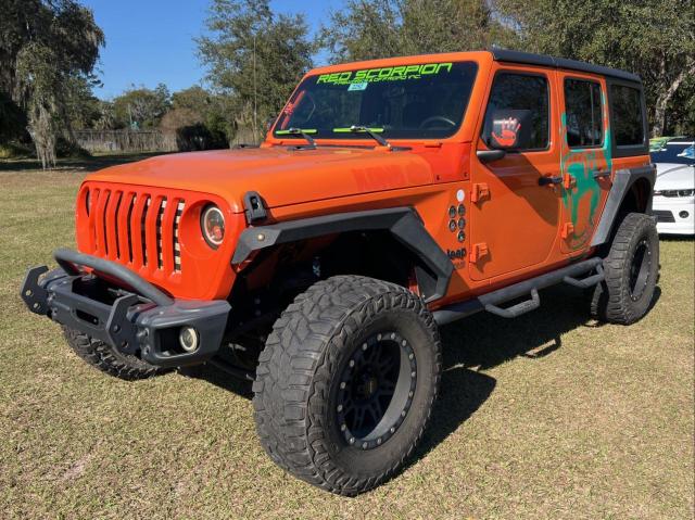 JEEP WRANGLER U 2018 orange  gas 1C4HJXDGXJW172695 photo #3